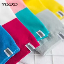 [WPLOIKJD] счастливые яркие цвета хип хоп женские носки Харадзюку Хлопок Мода Heap забавные Женские носочки Chausette Homme Sokken