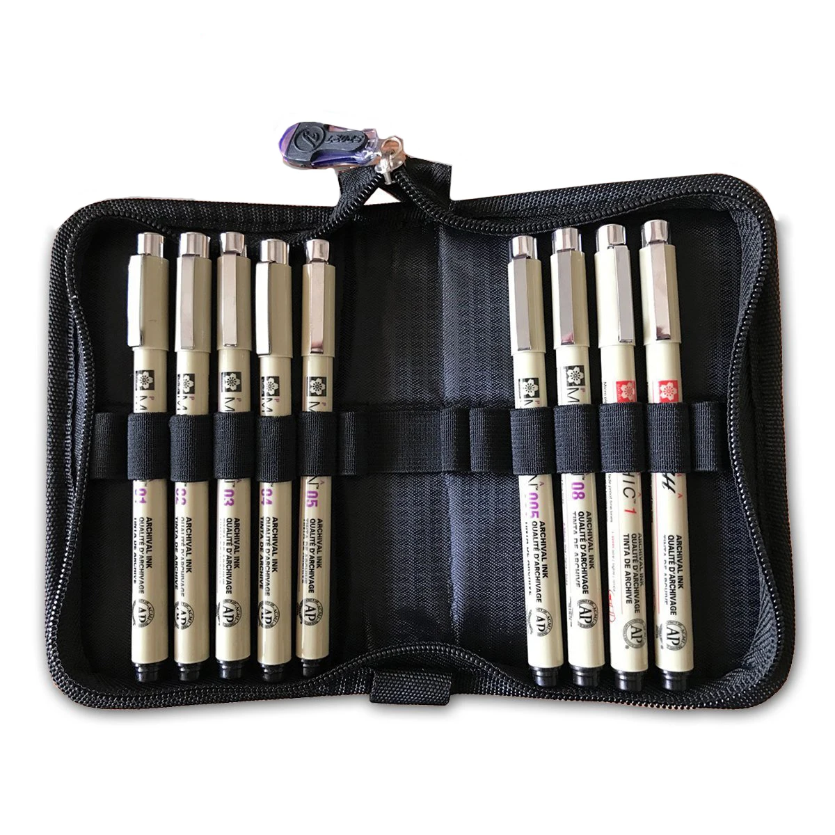 

Sakura Pigma Micron Liner Pen Fineliners Set with Storage Case Black Fine Pen Waterproof Drawing Pens Sektch Marker Art Supplies