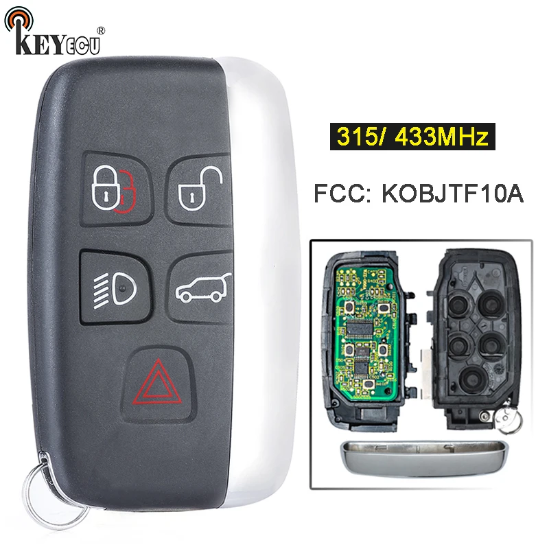 KEYECU 315/ 433 МГц FCC аддитивного цветового пространства: KOBJTF10A 4 + 1 5 кнопки