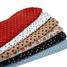 Винтажная шифоновая ткань с принтом в горошек для летних юбок и шарфов, можно просвечивать 100*150 см/шт A99