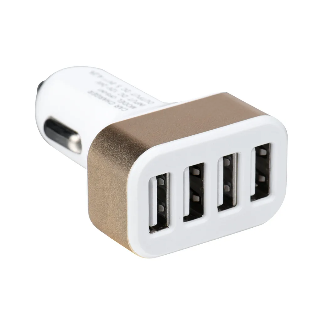 CARPRIE1PC Универсальный 4 Порты и разъёмы USB DC Автомобильное Зарядное устройство адаптер для iPhone/samsung Galaxy Note 7 31 августа E21#4