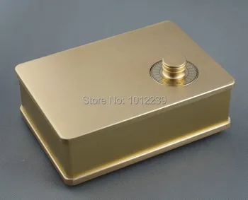 

hot sale Gold preamp aluminum chassis (with knob)/ DIY home audio amp chassis size 236 W X 166 high X 75 deep