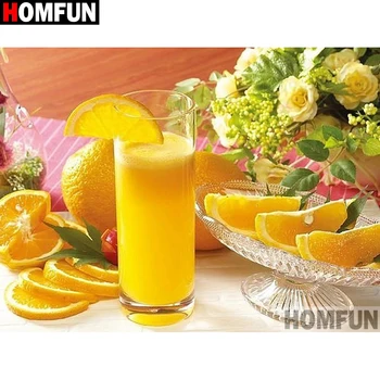 

HOMFUN Full Square/Round Drill 5D DIY Diamond Painting "Juice landscape" Embroidery Cross Stitch 5D Home Decor Gift A17901