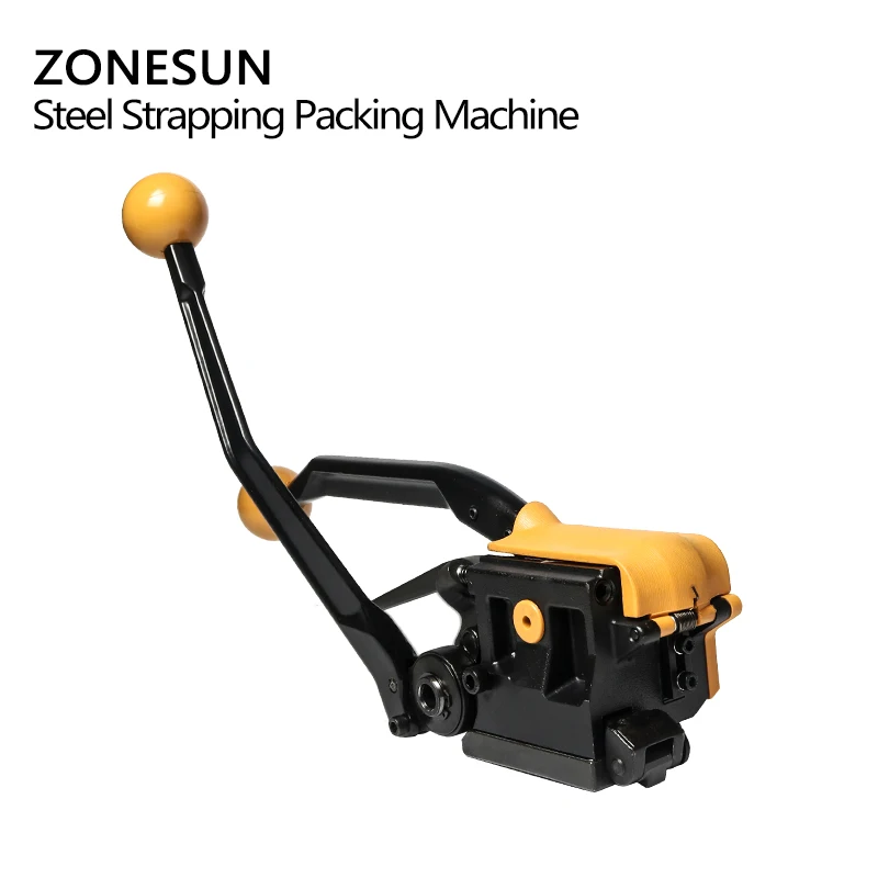  ZONESUN Portable A333 Buckle-free Steel Strapping Tool Sealless Combination A333 Steel Strap Tool M