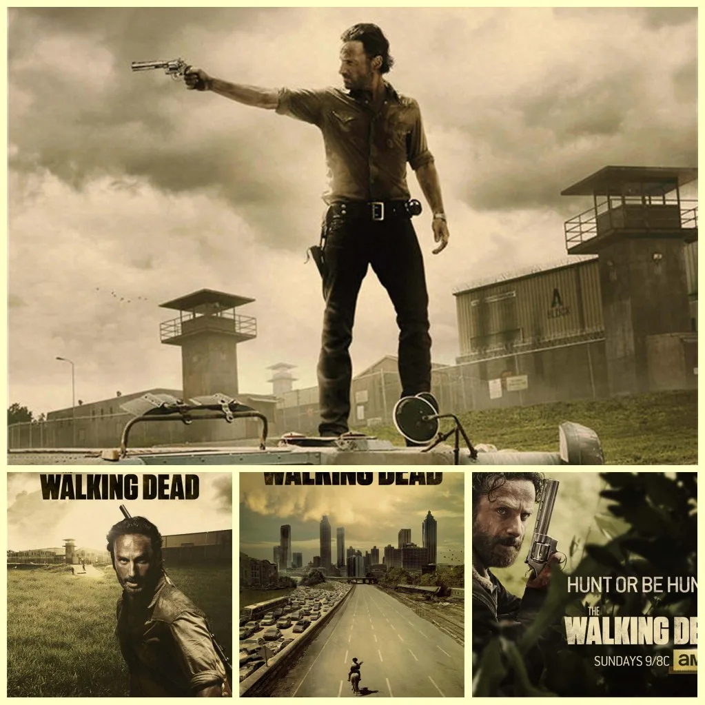 Buy The Walking Dead Vintage Retro Matte Kraft Paper