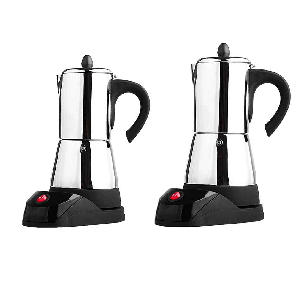 Electric Espresso Latte Percolator Stove Top Coffee Maker Mocha Pot