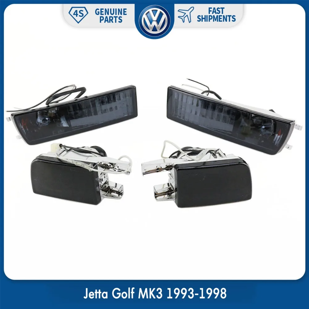 Pair Front Bumper Smoke Lens Fog Lamp Signal Light Lights for VW Volkswagen Jetta Golf MK3 1993-1998 Pair Front Bumper Smoke Lens Fog Lamp Signal Light Lights for VW Volkswagen Jetta Golf MK3 1993-1998