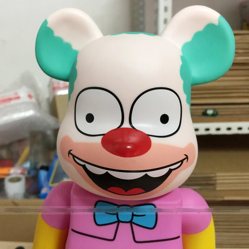 

New Clown 400% bear POPOBE Corkbars Boxed Handle Model 28CM Cosplay The SIMS
