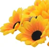 Cabeza de flor Artificial para decoración de cajas de boda, girasol de seda grande de 7cm, accesorios de álbum de recortes, flores falsas, 50 Uds. ► Foto 2/6