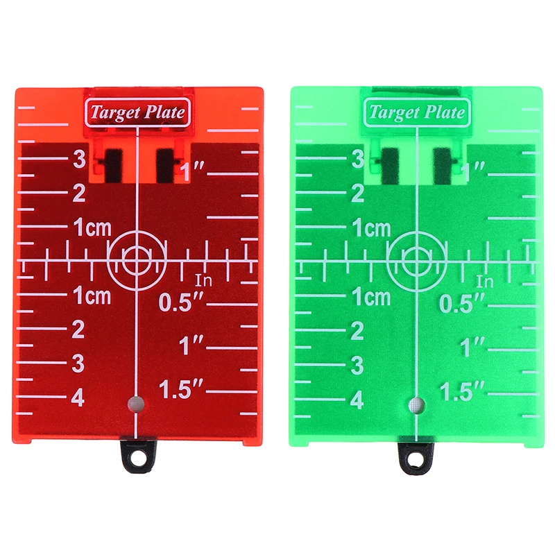 

1PCS ZLinKJ New inch/cm Laser Target Card Plate For Green/Red Laser Level 11.5cmx7.4cm Wholesale
