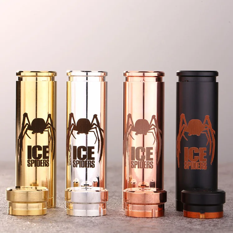 

5GVAPE Ice Spiders Mech Mod Polished Vape Mechanical E Cigarette Mod 25mm Spring Magnetic Button For 510 RDA RTA Vape Tank