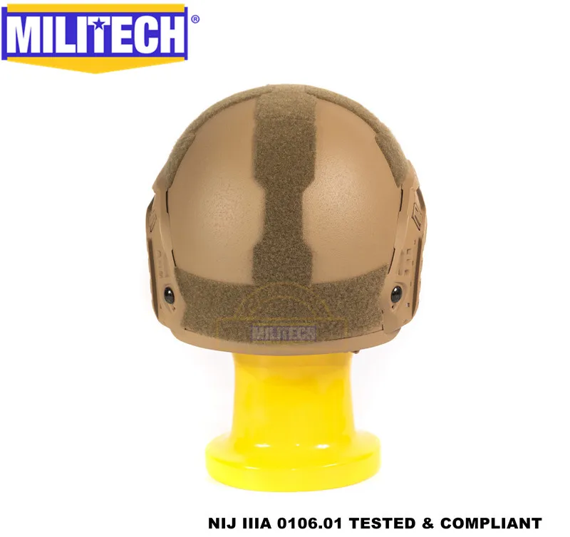 MILITECH CB Coyote Maritime Cut Deluxe NIJ IIIA БЫСТРО Пуленепробиваемый Шлем и комплект козырька Дело баллистический шлем-пуля защитная маска