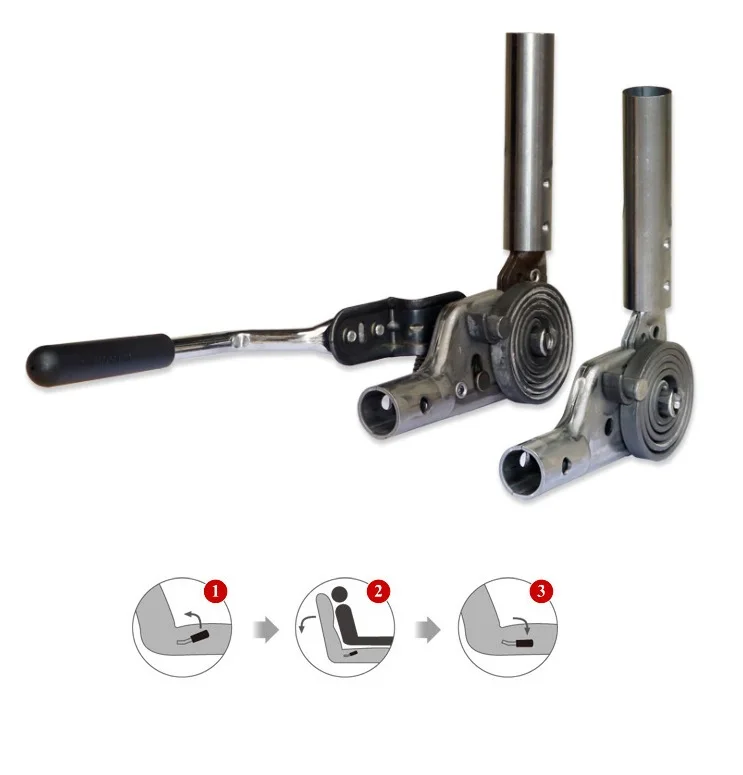 2Pcs Color: 180Deg 5Posi Flat 1Pair //Lot Folding Ratchet Sofa Hinge Chair Hinge for Armrest Backrest 5 Positioned Welded Mounting L Plate -