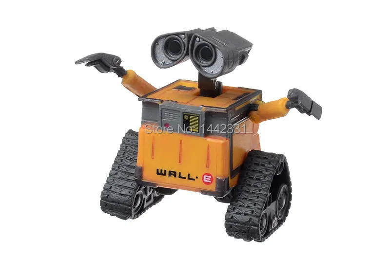 Милый маленький 6,3 см Высокое качество Wall-E стены. E Робот Танк экскаватор машинок пиксара и Свободные фигурку двигаться Мальчики Коллекция Модель игрушка в подарок