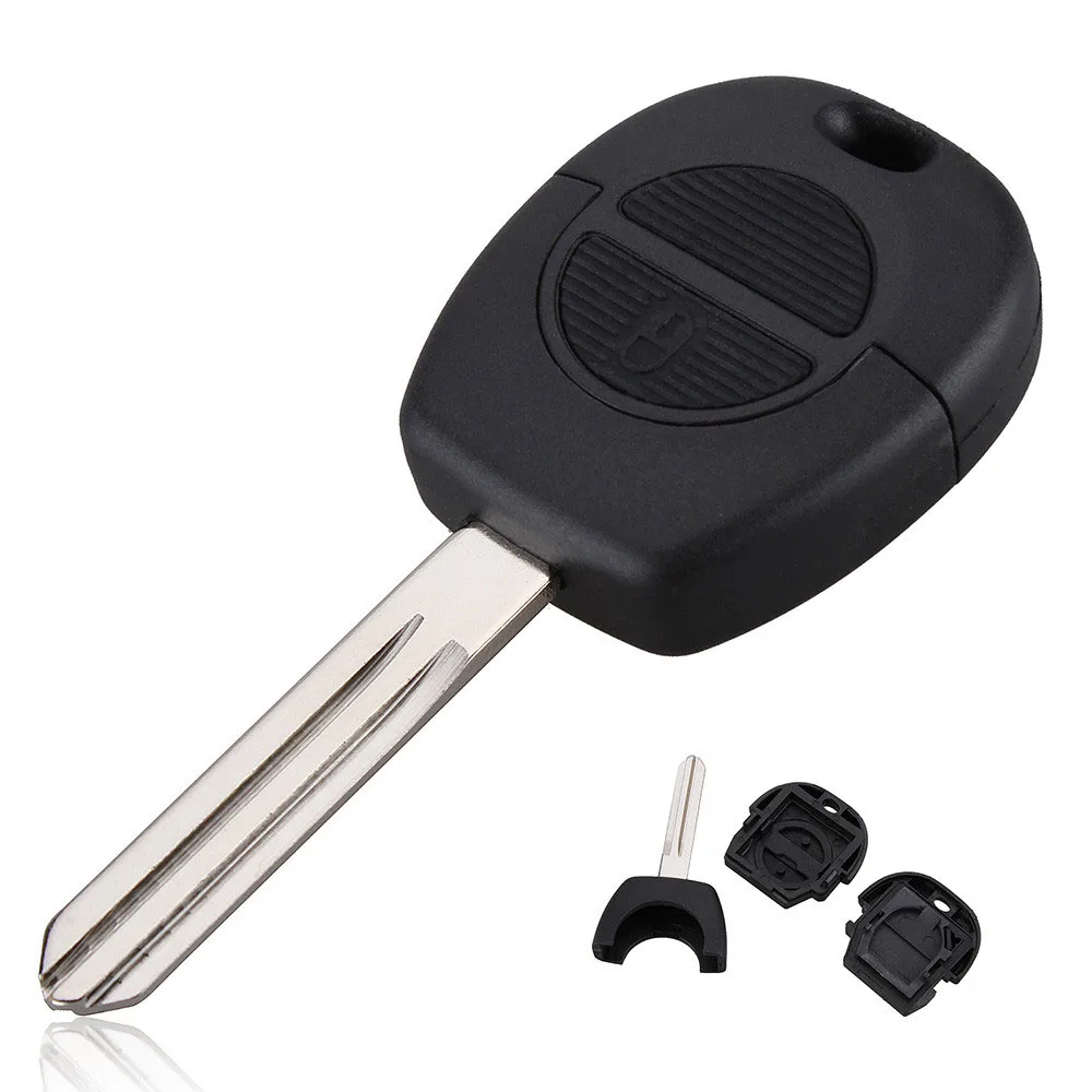 

2 Buttons Replacement Key Shell For Nissan Primera Micra Terrano Almera X Trail Fob Car Key Remote Case With Uncut Blade