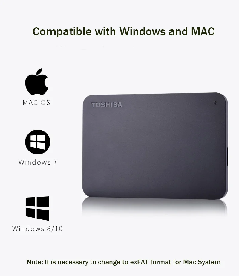Toshiba A3 внешний жесткий диск 1 ТБ 2 USB3.0 HDD 5 &quotрабочий стол для ноутбука внутренний