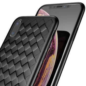

Boomboos Classic top quality beathable weave grid soft TPU case for iphone Xs (5.8'') Xr (6.1'') Xs Max (6.5'') anti slippery