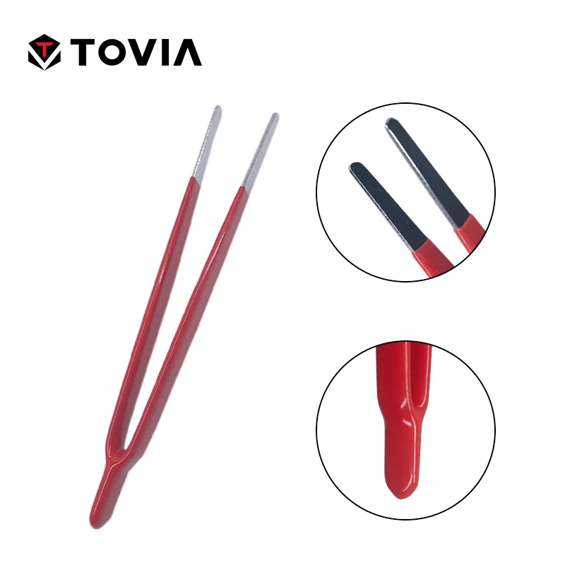 TOVIA pinzas electronica 2 piezas de precisión Industrial Pinzas Pincet Acero inoxidable ESD Pinzas herramientas de reparación de electrónica TOVIA pinzas electronica 2 piezas de precisión Industrial Pinzas Pincet Acero inoxidable ESD Pinzas herramientas de reparación de electrónica