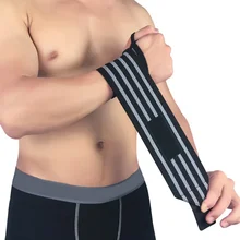 Фитнес Луки браслеты тренажерный зал перчатки тяжелая атлетика Спорт браслет наручные наручи Поддержка боковые полосы