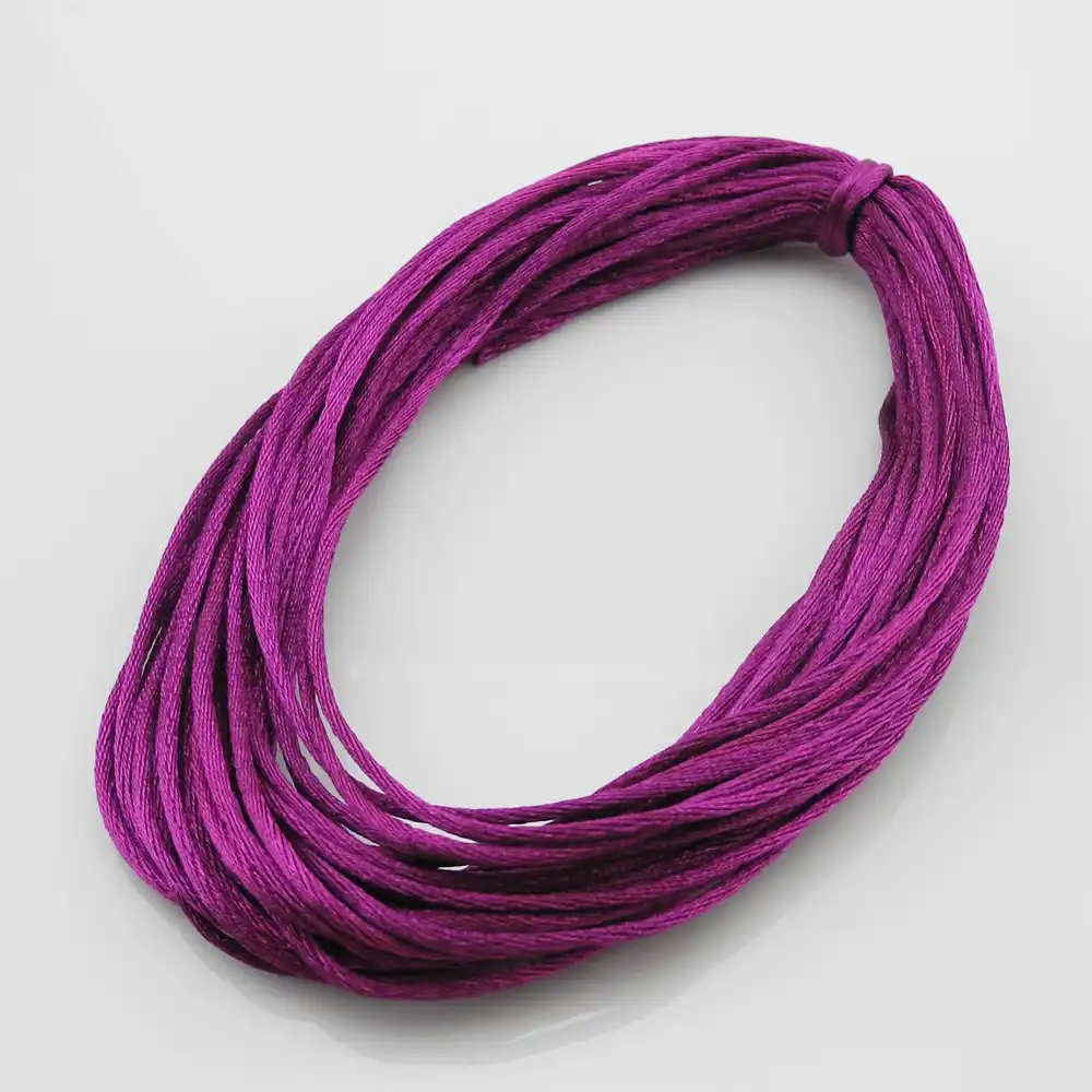 5m Gold Rattail satin cord 2mm teething DIY necklace baby jewellery Nylon cord