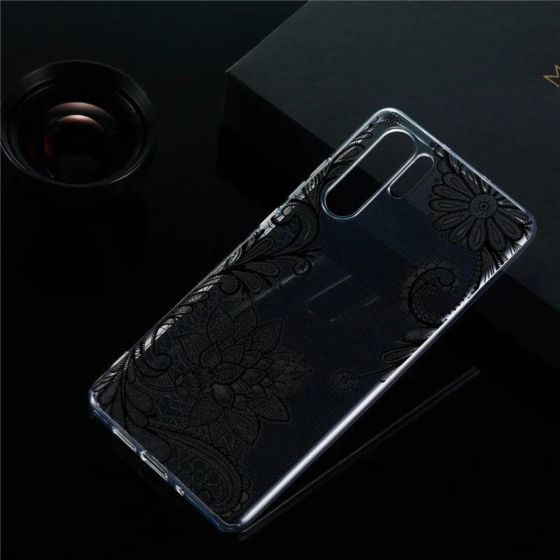 P30 Pro Чехол для Coque huawei P30 Pro Чехол s Ретро цветок Прозрачный Мягкий ТПУ силиконовый чехол для huawei P 30 P30 Lite P30Pro Fundas