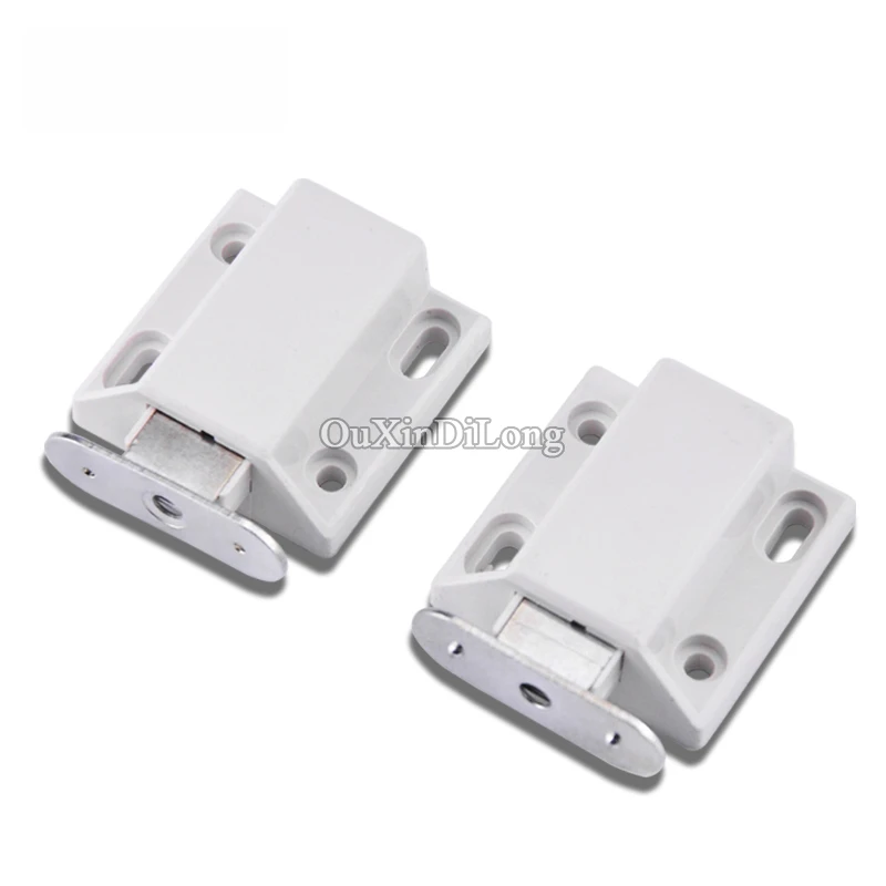 Set of 20pcs Magnetic Door Catches Kitchen Cabinet Cupboard Wardrobe Latch White 