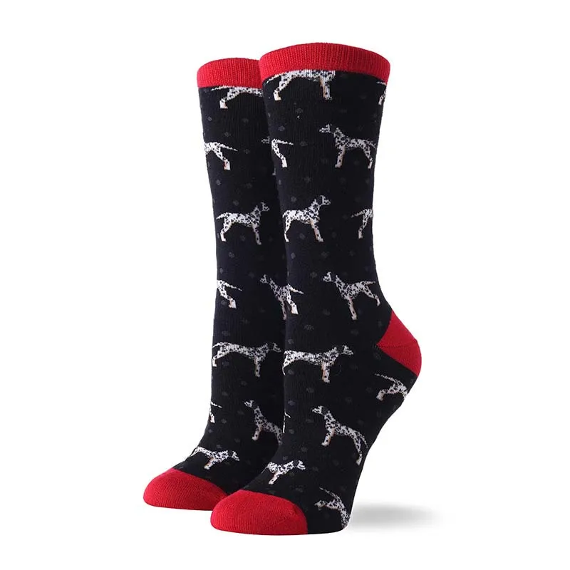 COSPLACOOL/носки со смешным рисунком животных, Русалочка, мопс, хлопковые милые носки для женщин, веселая овечка, новинка, женские носки, Calcetines Mujer - Цвет: 5