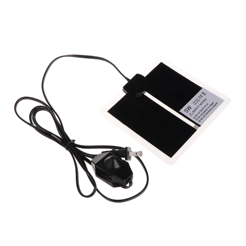 Adjustable Temperature Pet Heating Warmer Amphibians Bed Mat 100120v