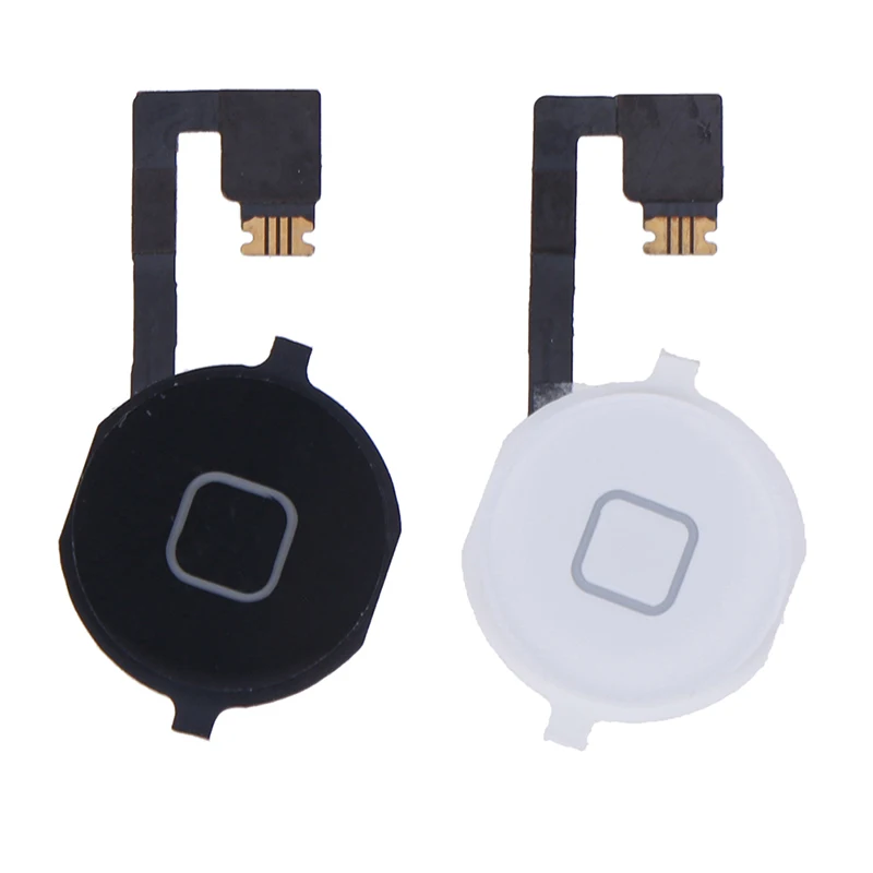Home Button Assembly Flex Cable Sensor Ribbon Complete Parts For 4S
