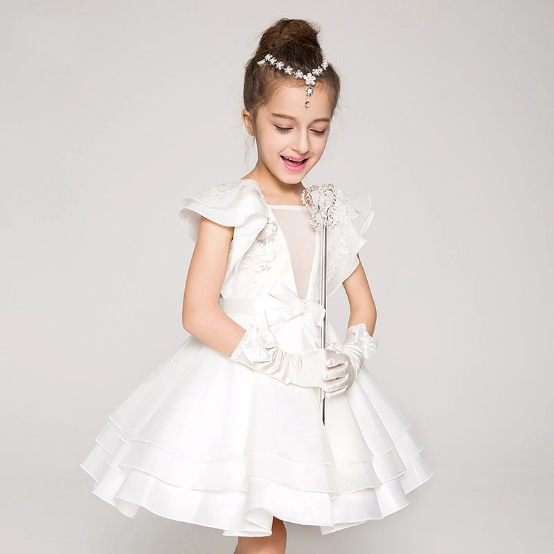 

2016 Evening Dress For Age 2 3 4 5 6 7 8 9 10 11 12 Princess Party Dresses Girls Fluffy Wedding Dress Girls Frock Designs