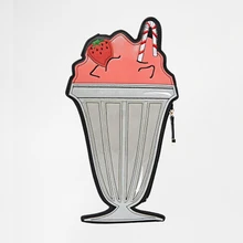 harajuku ulzzang fashion funny clutch lovely shaped strawberry baba bag