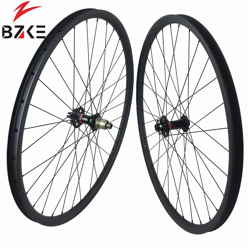 

carbon bicycle wheels 29 inch 30mm width carbon wheel mtb boost 29er carbon wheelset Novatec boost hubs mtb wheelset for XC