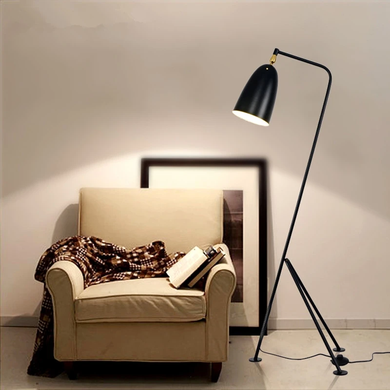 Post modern Loft Iron Triangle Floor Lamp Stand Lamp Home Led Lights