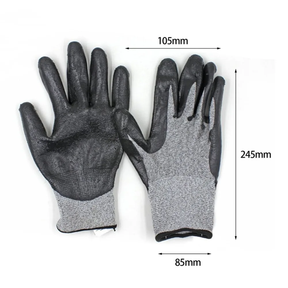 

1 Pair Anti-Abrasion Cut Resistant Safety Labor Protective Gloves Electric Welding Soldering Metal Industrial Tactical Gloves