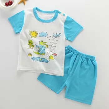 

hot sale new summer children's clothes sets cartoon body suit hot sale cotton kids clothes set quality boys clothes set