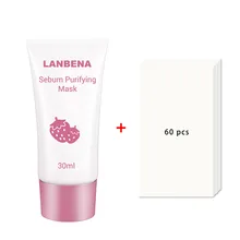 LANBENA всасывающее средство для удаления черных точек уход за лицом Клубничная маска для удаления черных точек маска для носа очищение кожи от угрей паста для носа минеральная грязь