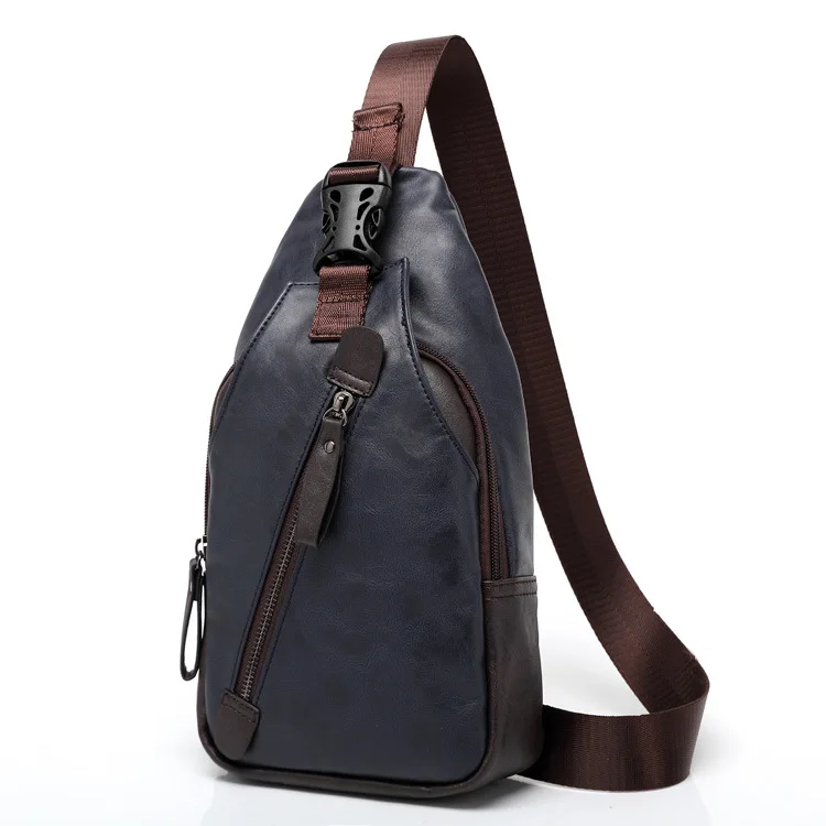 Новая Противоугонная нагрудная сумка для мужчин из искусственной кожи сумки на плечо мужская дорожная сумка школьная Летняя мужская нагрудная сумка короткая сумка-мессенджер