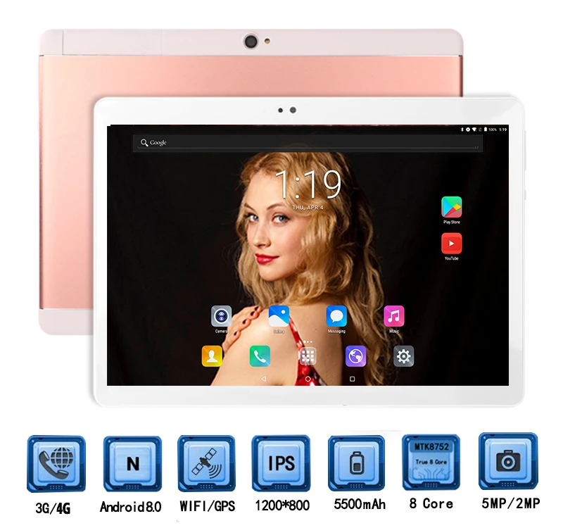 Обновленный DHL бесплатно 10 дюймов Android 8,0 Восьмиядерный планшетный ПК 4 ГБ ОЗУ 64 Гб ПЗУ 8 ядер 3g/4G LTE телефонный звонок Wifi gps Bluetooth+ подарки