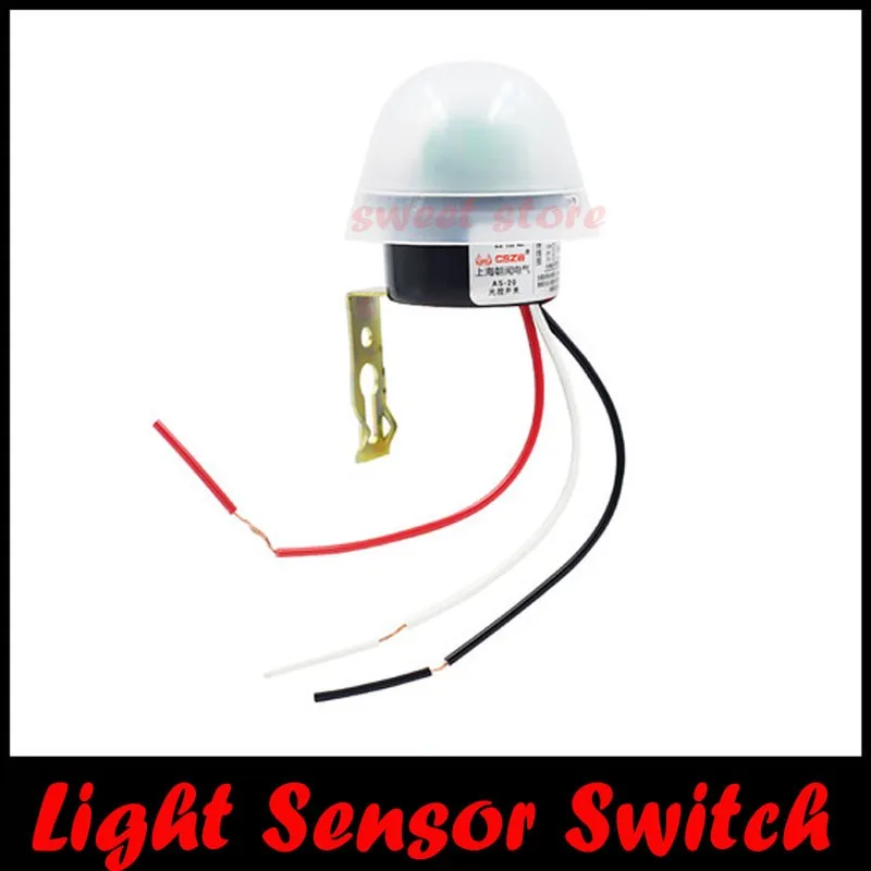 High Quality AC 220V 10A Garden Street Lighting Control Photoelectric Photo Switch Sensor for lighting  Free shipping (6)