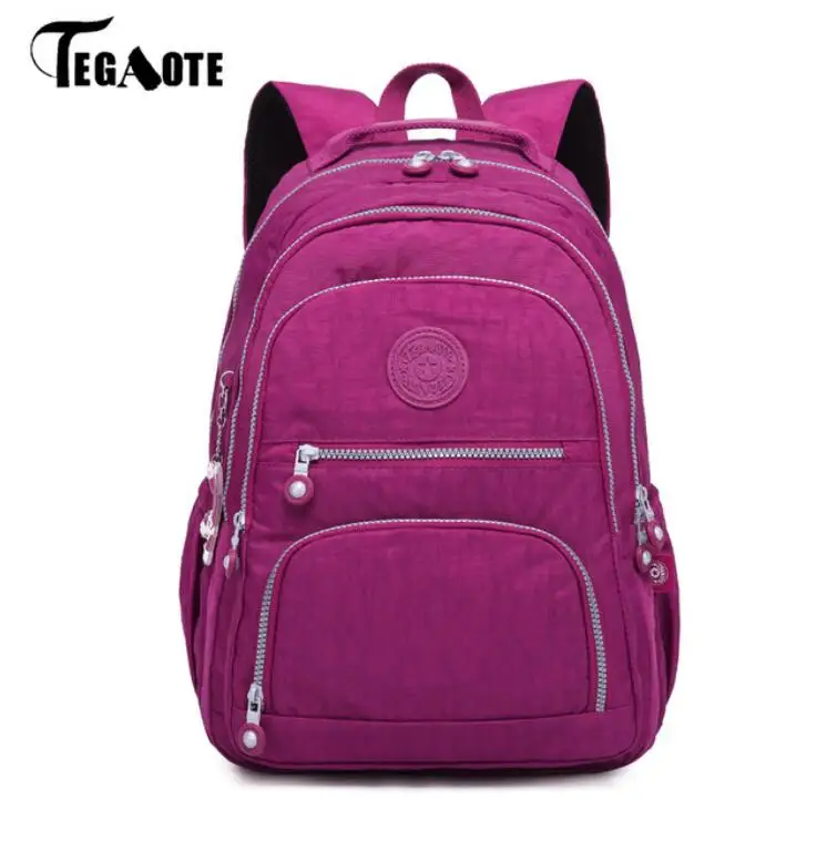TEGAOTE الإناث على ظهره النساء مدرسة حقيبة ظهر للفتيات في سن المراهقة Mochila الأنثوية محمول Bagpacks السفر أكياس كيس من دوس