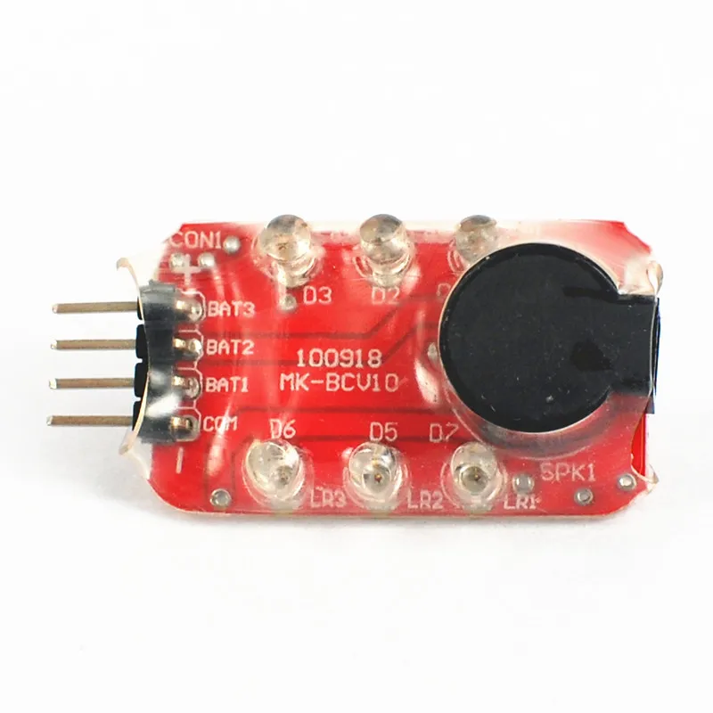 

Li-Po Battery Voltage Indicator Checker Tester Low Voltage Buzzer Alarm Checker with LED indicator
