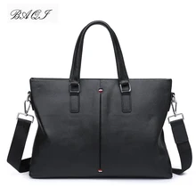 BAQI Brand Men Briefcase Bag Men HandBags Genuine Cow Leather Computer Business Bag 2019 Fashion Men Shoulder bags Messenger Bag soft genuine cow leather men bag ultra thin briefcase handbag brand designer men shoulder bag casual fashion business bag