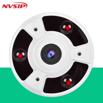 

h265 ip cameras 1080p 4mp Panoramic Camera Fisheye Lens 180 Degree IR 10m Surveillance ip Cameras Metal indoor 1.7mm lens