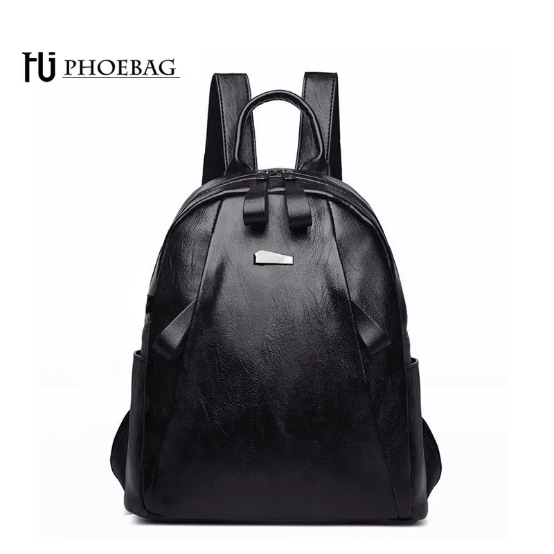 

HJPHOEBAG 2018 Luxury brand women backpack New design fashion girls school bag PU leather Solid female shoulder bags HJ-876