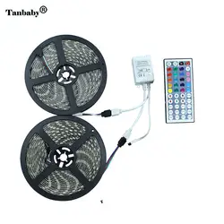 Tanbaby м 10 м RGB СВЕТОДИОДНАЯ лента SMD 5050 светодио дный 60 led/M гибкая водостойкая лента с 44 клавишами RGB светодио дный led контроллер