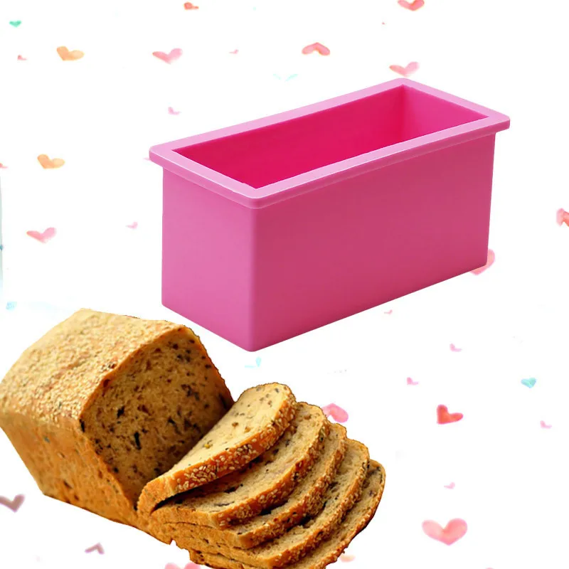 Rectangle Shaped Silicone Forms For Baking DIY Cakes Bakeware Mold Bread Toast Bakery Tools Cake Pan 16.5*7.5*7.8cm