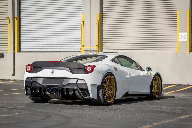 2010-2014 Ferrari F458 Italia Coupe & Spider Vorsteiner 458-VX Program Style Rear Bumper PCF with Muffler Tips (13)