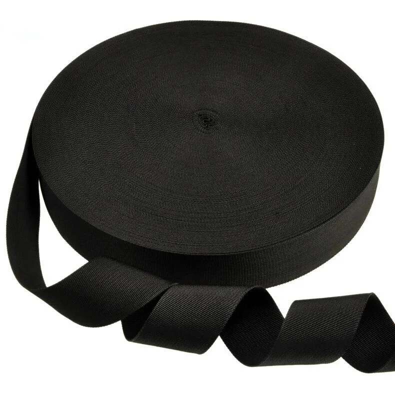 

20mm 25mm 30mm 38mm 50mm Black Light Weight PP Webbing 90yards/lot Wholesale 900D