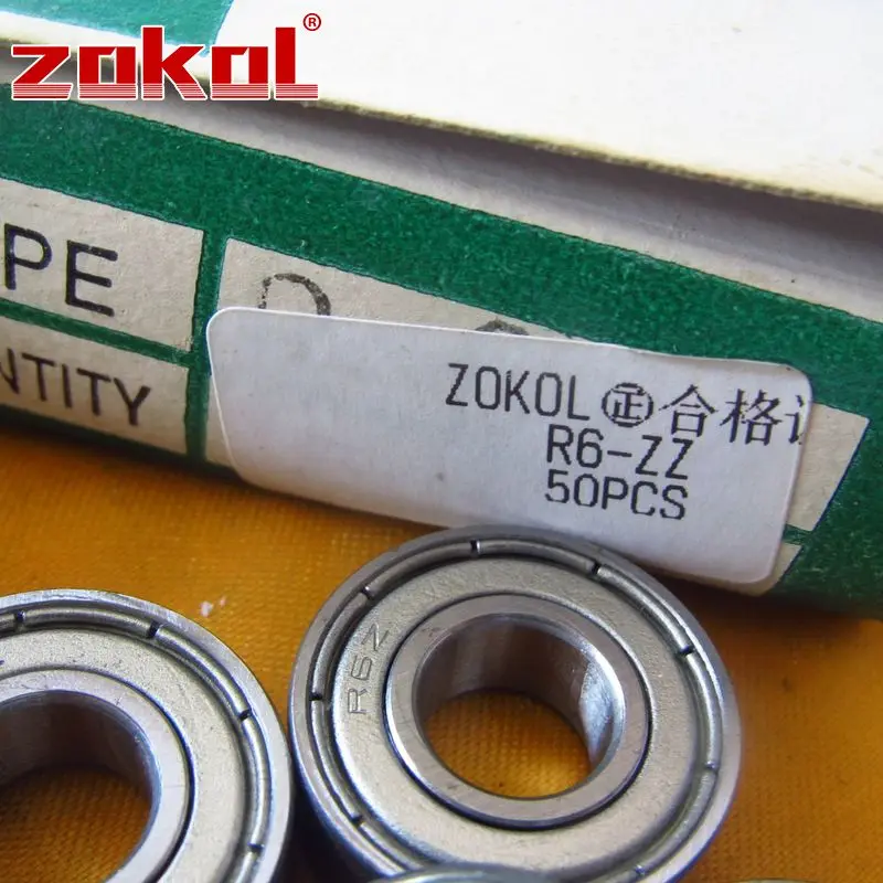 Миниатюрный радиальный шарикоподшипник ZOKOL R6 ZZ 2RS Z1 9 525*22 225*7 144 мм|bearing bearing|bearings