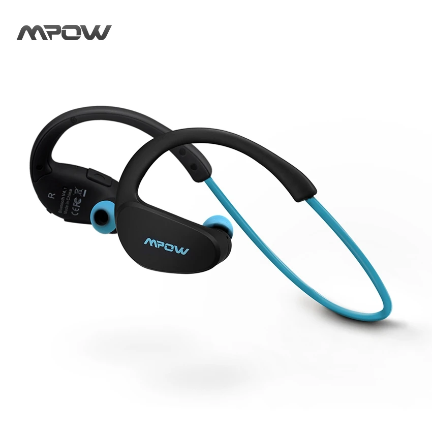 Mpow MBH6 Cheetah 4.1 Гарнитура Bluetooth наушники Беспроводной наушники с микрофоном aptX спортивные наушники для iphone телефона Android - Цвет: Blue